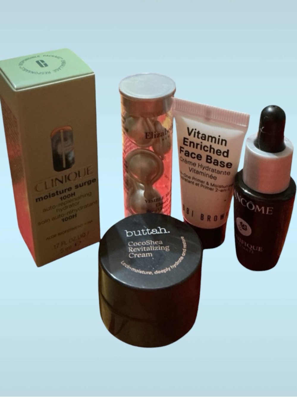 Luxury Skincare Mini Bundle Clinique Lancôme Bobbi Brown 5pc New